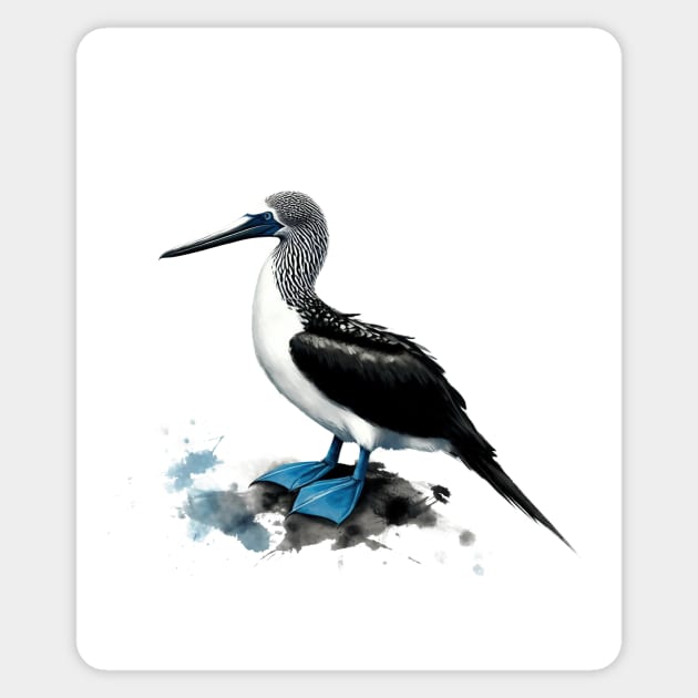 Blue Footed Booby Sticker by CreativeSage